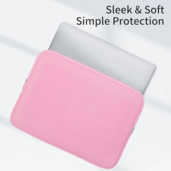 Meyaar Laptop Sleeve 13 Inch with Accessory Pouch, Soft Plush Fur Lined Zipper Case for MacBook Air 13.6” M2/M3/M4/M5, Pro 13”/14” M1–M5, Neo 13 (Black, for 13"/13.3" MacBook)