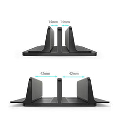 Techzere Adjustable Aluminium Vertical Laptop Stand, Black
