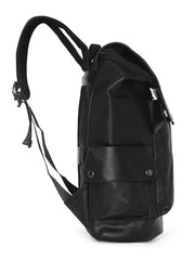 FUR JADEN 1 Compartment Vegan Leather Stylish Casual Laptop 22 Litre Backpack For Men Women College Office Professionals (Shades of Grey)