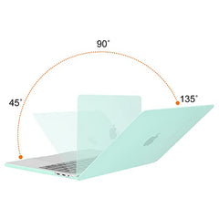 MOSISO Compatible with MacBook Pro 13 inch Case M2 2025, 2024, 2023, 2022-2016 A2338 M1 A2251 A2289 A2159 A1989 A1708 A1706, Plastic Hard Shell&Keyboard Cover&Screen Film&Storage Bag, Serenity Blue