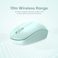 eplug it Wireless Mouse WM111, 2.4G Noiseless Mouse with USB Nano Receiver Portable Computer Mouse for PC, Laptop & Tablet | Green
