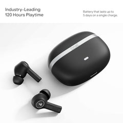 boAt 2026 Launch Nirvana Ion TWS Earbuds (Lunar Black) | Massive 120 Hours Playtime, Quad Mics ENx™ Tech, Multipoint Connectivity, In-Ear Detection, Dual EQ Modes, and BEAST™ Mode