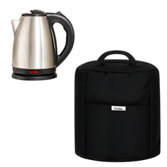PHILLIN Polyester Dust Cover for Glass Electric Kettle With Open Pocket Waterproof, Dustproof and Washable Easy to Clean, Universal Fit, Durable (Grey)