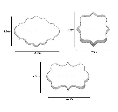 SYGA Cookie Cutter Stainless Steel Cookie Cutter with 3 Shape