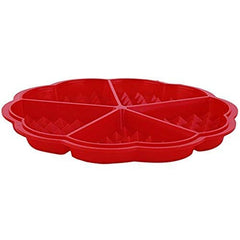 Syga Heart-Shaped Silicone Waffle Mold Cake Cookie Muffin Chocolate Bakeware Baking Tool, Orange