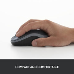 Logitech M186 Wireless Mouse, 2.4GHz with USB Mini Receiver, 3 Years Battery Life, 1000 DPI Optical Tracking, Ambidextrous, Compatible with PC, Mac, Laptop