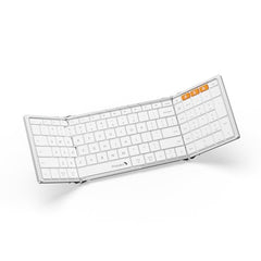 ProtoArc Foldable Bluetooth Keyboard, XK01 Full Size Folding Wireless Keyboard with Number Pad, Portable Travel Keyboard for Windows iOS Android Tablets, Laptops, iPad