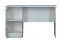 DeckUp Uniti Engineered Wood Study Table and Office Desk (White, Matte Finish)