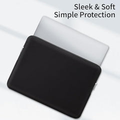 Meyaar Laptop Sleeve 13 Inch with Accessory Pouch, Soft Plush Fur Lined Zipper Case for MacBook Air 13.6” M2/M3/M4/M5, Pro 13”/14” M1–M5, Neo 13 (Black, for 13"/13.3" MacBook)