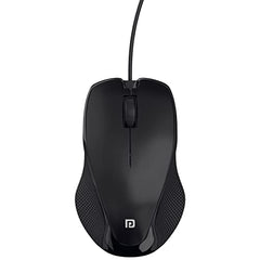 Portronics Toad 101 Wired Optical Mouse with 1200 DPI, Plug & Play, Hi-Optical Tracking, 1.25M Cable Length, 30Lakhs Click Life(Black)