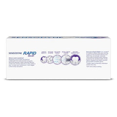 Sensodyne Toothpaste Rapid Relief | Fast Sensitivity Relief Tooth Paste Combo Pack - 160gm (80gm x 2) | Fresh Taste | Dentist Recommended