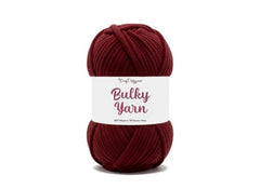 Craft Affair | Bulky Yarn/Blanket Yarn (8mm, 50 Meter, 100 Gram) | Chenille Yarn | for Craft Project: Blood Red