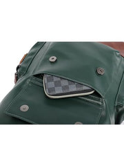 FUR JADEN Vegan Leather Anti Theft Design Casual Laptop Backpack with 15.6 Inch Laptop Pocket