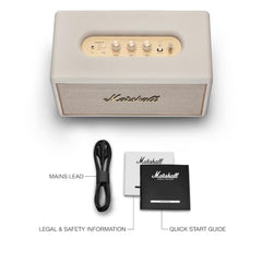 Marshall Stanmore IV Wired Connectivity Home Speaker with Bluetooth 5.3 with Auracast & RCA or 3.5mm Input - Cream