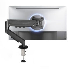STRIFF Single Monitor Stand with Full Motion Arm | 360° Rotation & Height Adjustable Desk Table Mount | Universal VESA Bracket with C-Clamp | Fits 13–32 Inch Computer/LCD Screens | Holds 4.4–19.8 lbs