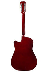 Juârez Acoustic Guitar Kit, JRZ38C/BK 38 Inch Cutaway, 038C with Bag, Strings, Pick and Strap, Black