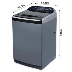 Voltas Beko, A Tata Product 8 Kg 5 Star Fully-Automatic Top Loading Washing Machine (WTL8006UEA1 / OBS1060, Grey, with Double waterfall technology)