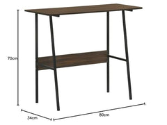 DeckUp Eden Home Engineered Wood Study Table and Office Desk (White, Matte Finish)