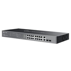 TP-Link Omada 20 Ports Gigabit Easy Managed Switch 16-Port PoE+, 250W PoE Budget, 2X Gigabit RJ45+2 X Gigabit SFP, Auto Recovery, Port Isolation, SDN, VLAN, Centralized Cloud Management ES220GMP