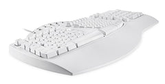 Perixx PERIBOARD-512B Ergonomic Split Keyboard – Full-Size Wired USB Keyboard with Palm Rest and 7 Multimedia Hotkeys – 3D Curve Design for RSI Relief – Black, US English