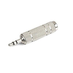 SeCro 3.5Mm Stereo Male To 6.3Mm Stereo Female Adapter Converter ((1 Pack) Silver), auxiliary