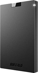 BUFFALO SSD-PG 500GB Portable SSD - USB 3.2 A & C Compatible Solid State Drive External Storage