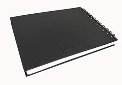 Brustro Artists Sketch Book Wiro Bound, A5 Size (5.8x8.3 inches), Landscape, 116 Pages, 160 GSM (Acid Free) | Ideal for Sketching,Shading,Drawing with Pencil,Charcoal,Graphite
