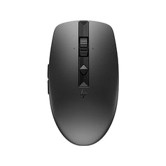 HP 710 Rechargeable Silent Mouse/6 programmable buttons/90-day Rechargeable Battery Life Track-On Glass Sensor(Silver)