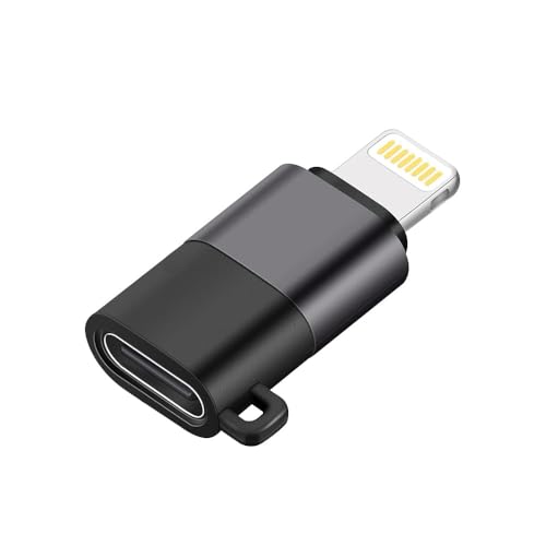 (Apple MFi Certified) Type C Female to Lightning Male Adapter for iPhone Headphone Mic OTG Support Compatible with iPhone 14/13/ 12/11/ Mini/Pro/ProMax, SE/XS/XR/X/ 8/7/ 6/ Plus, i-Pad & iOS