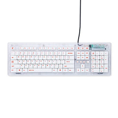 Arctic Fox Crystal Wired Keyboard (Grey)