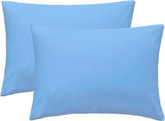 safhome Soft Pillow Covers 20 x 32 Inches - 100% Egyptian Cotton 400 Thread Count Set of 2 Pillow Cover Set Envelope Closure Hotel Quality Pillowcase - Aqua Blue