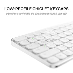 Rapoo 9010M Multi Device Wireless & Bluetooth Keyboard & Mouse Combo, White