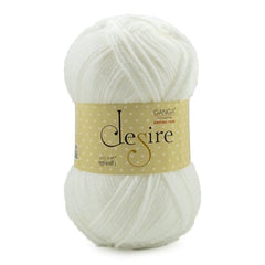Ganga Acrowool Desire 100% Acrylic Aran Weight Yarn (Pack of 1 ball - 100g) – approx. 200mtr Premium Knitting & Crochet Yarn for Winter Sweaters, Scarves, Blankets | Medium Weight 4, UK 5 (5.5mm) Needle & UK 3 (6.5mm) Hook | Hypoallergenic, Hand Wash…