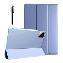 ProElite Cover for Xiaomi Mi Pad 8/8 Pro/Mi Pad 7/7 Pro 11.2 inch Cover, Flip Case Cover with Transparent Back & Stylus Pen [Auto Sleep Wake Support], Black