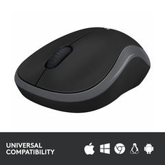 Logitech M186 Wireless Mouse, 2.4GHz with USB Mini Receiver, 3 Years Battery Life, 1000 DPI Optical Tracking, Ambidextrous, Compatible with PC, Mac, Laptop