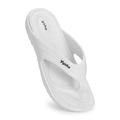 Yoho Drizzle Soft Slippers for Women, Mild Acupressure, Lightweight, Anti Skid & Slip, Diabetic Footwear for Woman, Home Wear Bathroom Chappal for ladies | Waterproof Monsoon & Rainy Footwear | Pastel Lavender - UK 5