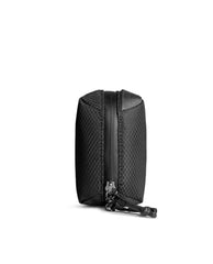 DailyObjects Leather Travel Electronic Accessories Storage Bag | Portable Gadget Organizer Case | Tech Kit Pouch for Cables, Drives, Chargers, Adapters, Power Banks | Charger Wire Organiser - Yellow
