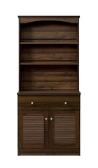 DeckUp Noordin Engineered Wood Kitchen Cabinet/Storage Unit (Walnut, Matte Finish)