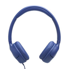 JBL Tune 530C Wired On-Ear Headphones with Microphone, JBL Pure Bass Sound, EQ Presets, USB-C Port, Foldable Design and Tangle-Free Cable, Blue