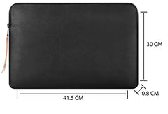 CONTACTS Slim Protective Laptop Sleeve 13-13.3 Inch Compatible with 13 Inch MacBook Pro & MacBook Air, Faux Leather Bag Water-Resistant Cover Notebook Computer Case for Mac - Tan-New…