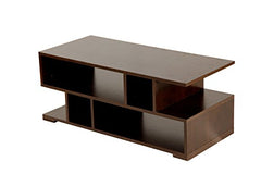 DeckUp Siena Engineered Wood Coffee Table (Dark Wenge, Matte Finish)