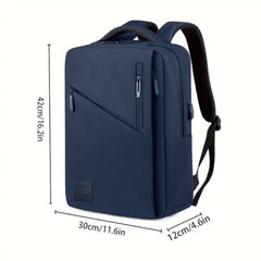 Impulse Empower Elite Laptop Backpack for Men & Women | 25L Polyester School & College Bag | USB Charging Port | Padded Laptop Sleeve | Multiple Pockets with Bottle Holder | Black