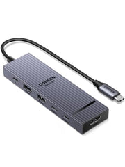 UGREEN USB C Hub with 4K@60Hz HDMI, 10Gbps Type A & C Data, 100W PD Ports | Aluminium Revodok Pro 6 in 1 Type C Adapter for PC Tablet Phone Compatible with MacBook Air, iPad, iPhone 18/17/16/15, etc