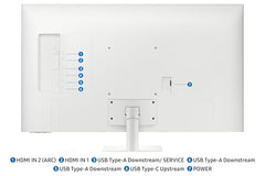 Samsung 32" (80 cm) 4K M7 Vision AI Smart Monitor|UHD 3840 x 2160|Smart TV Experience with AI|Type-C|Apple AirPlay|Gaming Bar|Remote|Speakers|Wi-Fi|Bluetooth|AI Picture & Sound|LS32FM701UWXXL|White