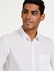 Amazon Brand - Symbol Men's Pack of 2 Cotton Casual Shirt| Regular Fit | Plain | Full Sleeve | Available in Plus Sizes