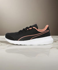 Puma Womens Dazzler WNS Black-White-Deeva Peach Sneaker - 7 UK (31218201)