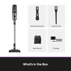Eureka ReactiClean 200W Lightweight Cordless Stick Vacuum, NEC410BK | 5.5 lbs Lightweight, Detachable Battery, Up to 50-Min Runtime, Tangle-Resistant Brush, For Pet Hair, Hardwood, Carpet, Stairs