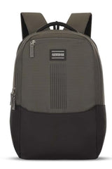 American Tourister Nexa Style 01 | 36L Backpack | Casual Bag | 3 Compartments | School & College Backpack for Men and Women | Olive | 1 Yr Global Warranty
