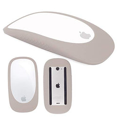 Hi Color Silicone Case Cover Protective Skin for Magic Mouse 1/2 Silicone Case for Apple Magic iPad Mouse (Light Gray)