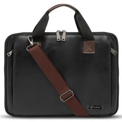 VISMIINTREND Laptop Leather Bag for Man | Coffee Brown